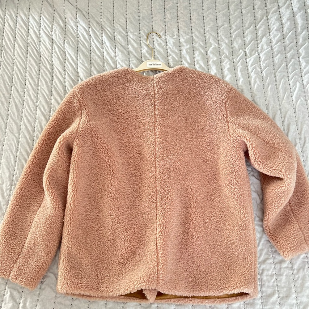 J. Crew Sherpa Toggle Coat in Cashew Teddy - Picture 4 of 4